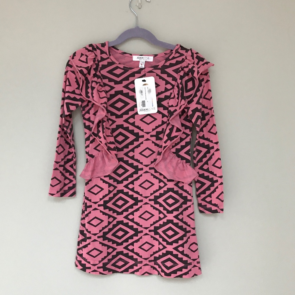 NWT girl's long sleeve Joah Love dress sz 4t